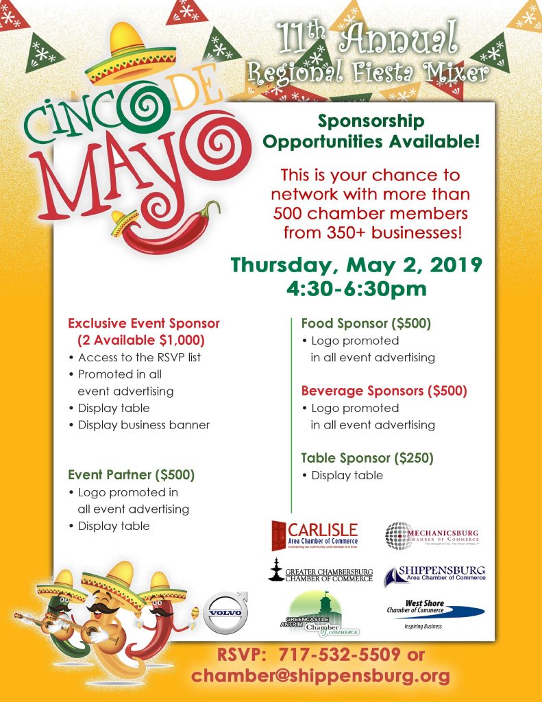 Cinco de Mayo Multi-Chamber Mixer Fiesta | The Mechanicsburg Chamber of ...